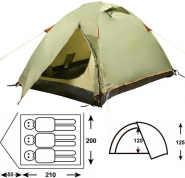 Палатка Outdoor Project Orion 3 Fg 242203